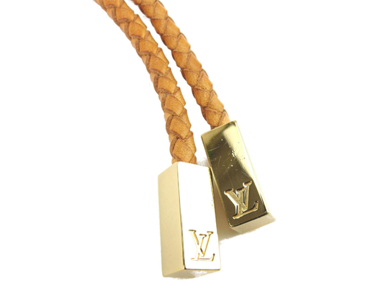 LOUIS VUITTON belt M67302 Beige gold Saintur VVN Trece