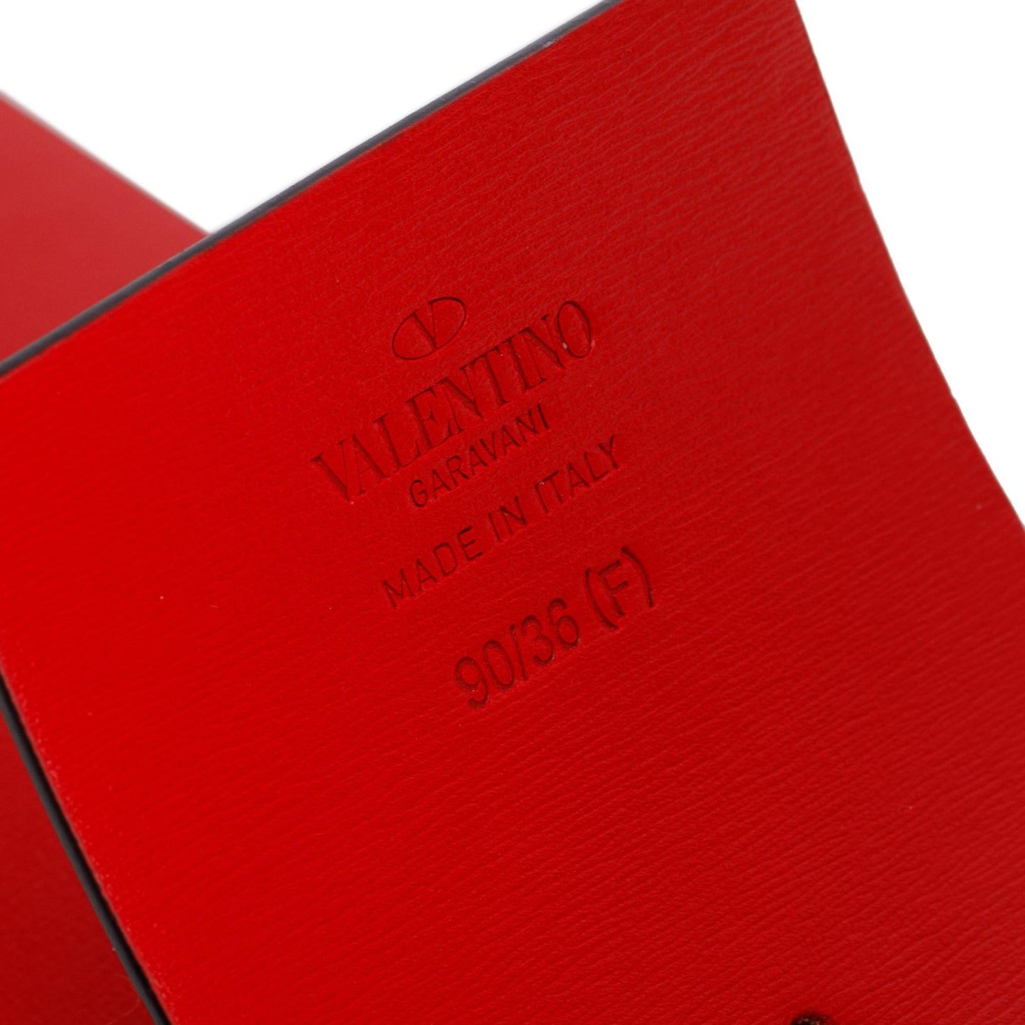Valentino Black/Red Calfskin Reversible Vlogo Signature 70 MM Leather Wide Belt, 90 36