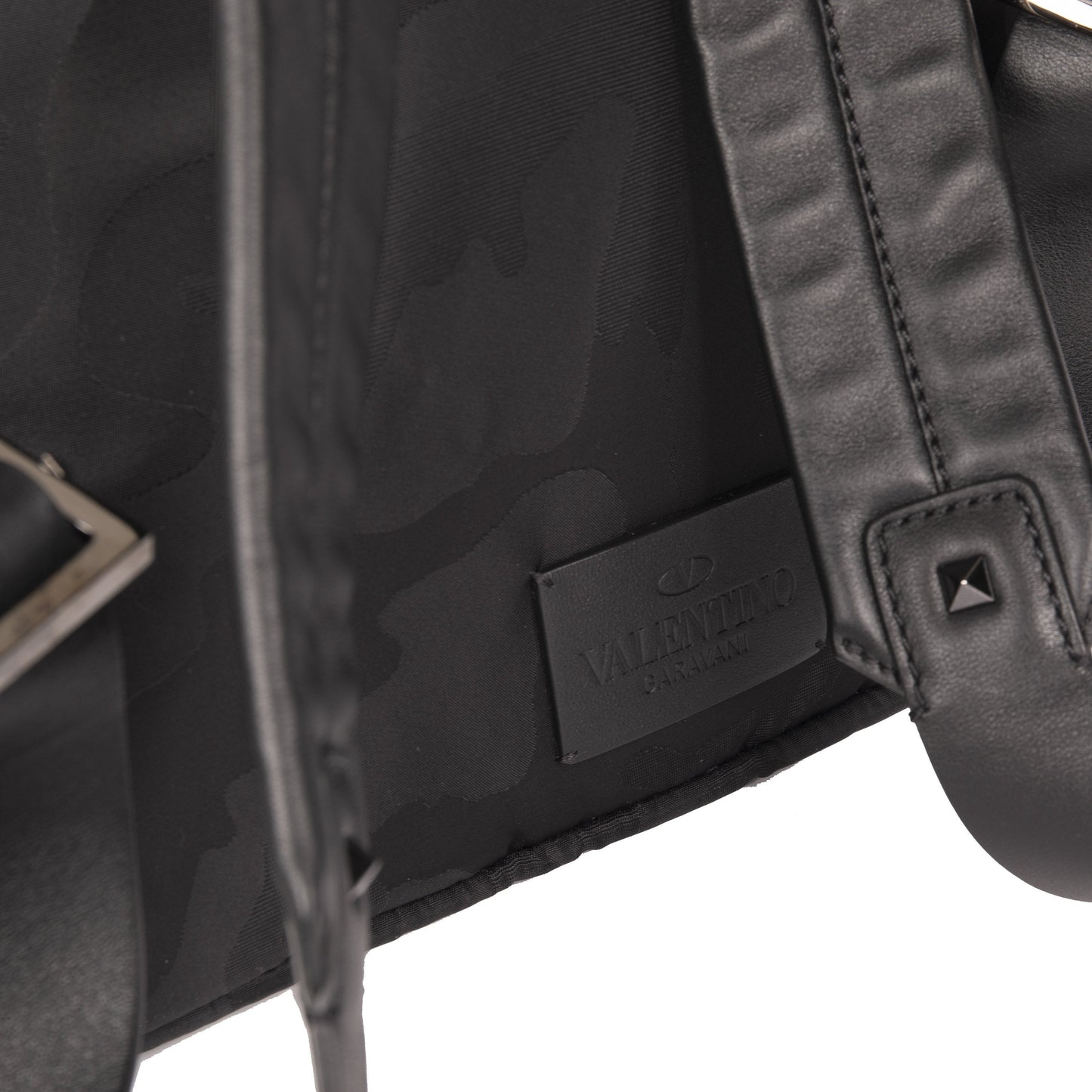 Valentino Rockstud Nylon Backpack