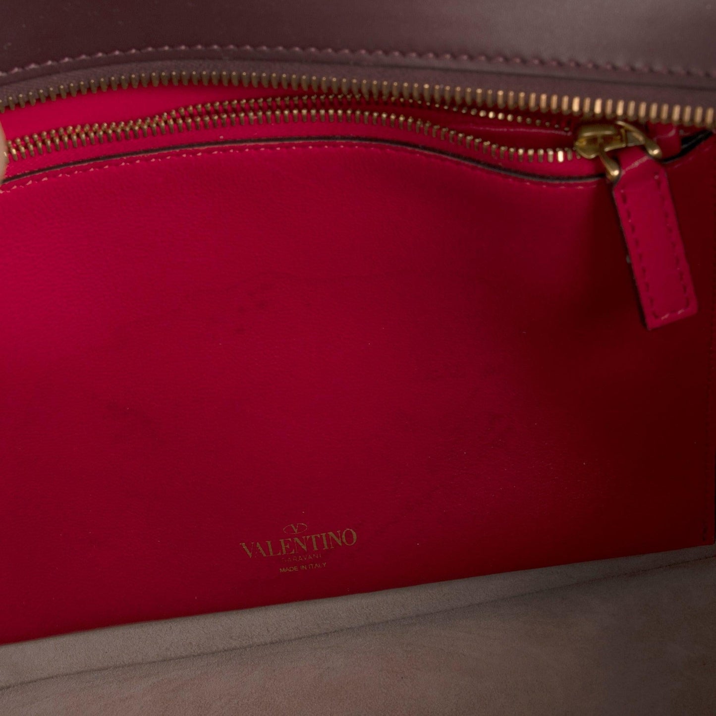 Valentino Vlogo Leather Tote