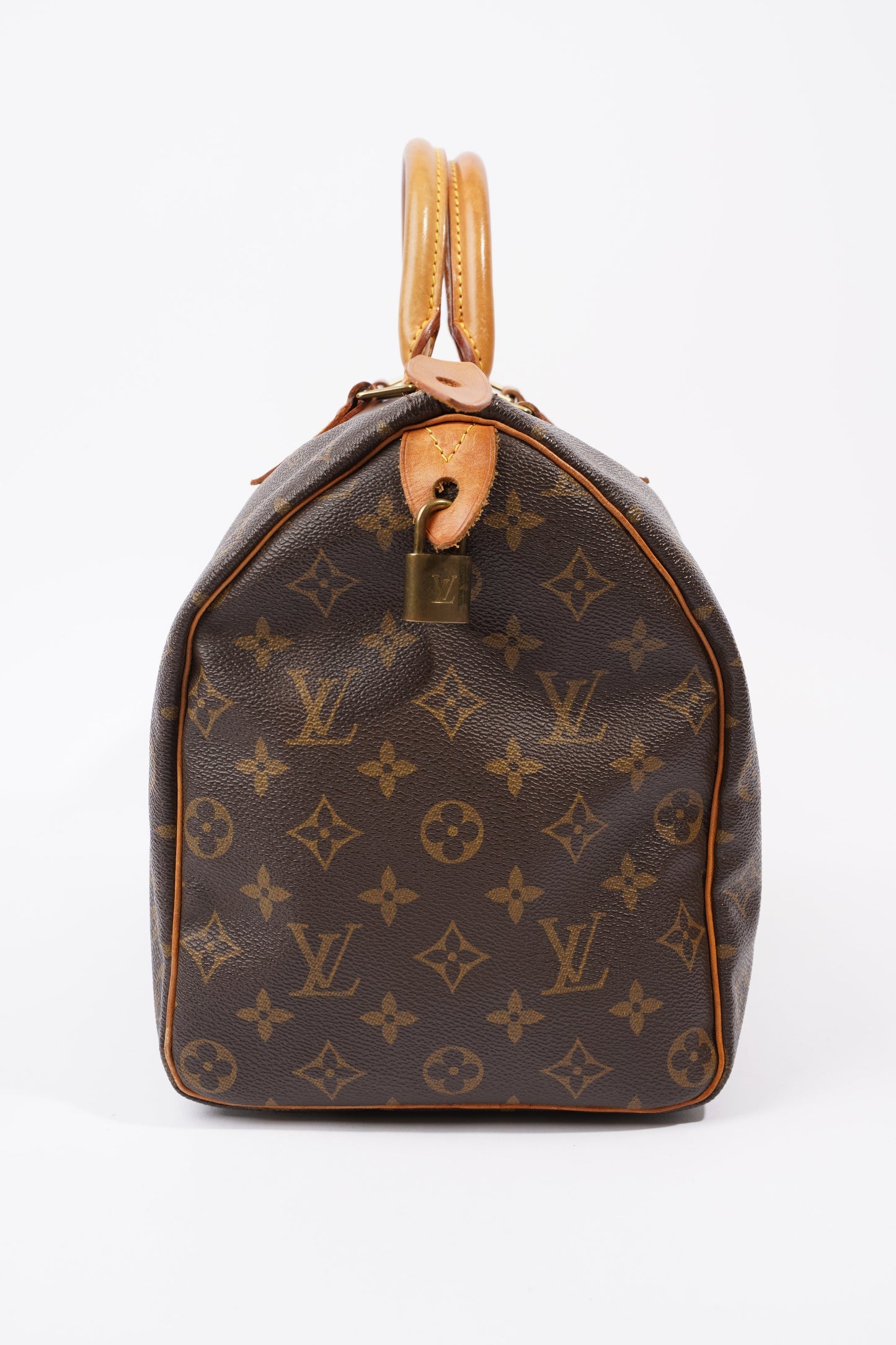 Louis Vuitton Speedy Brown / Monogram Coated Canvas 35