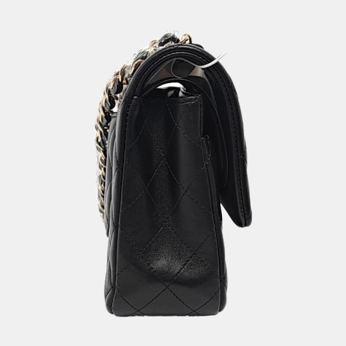 Chanel Timeless Classic Flap Medium Black Lambskin Leather Gold Hardware