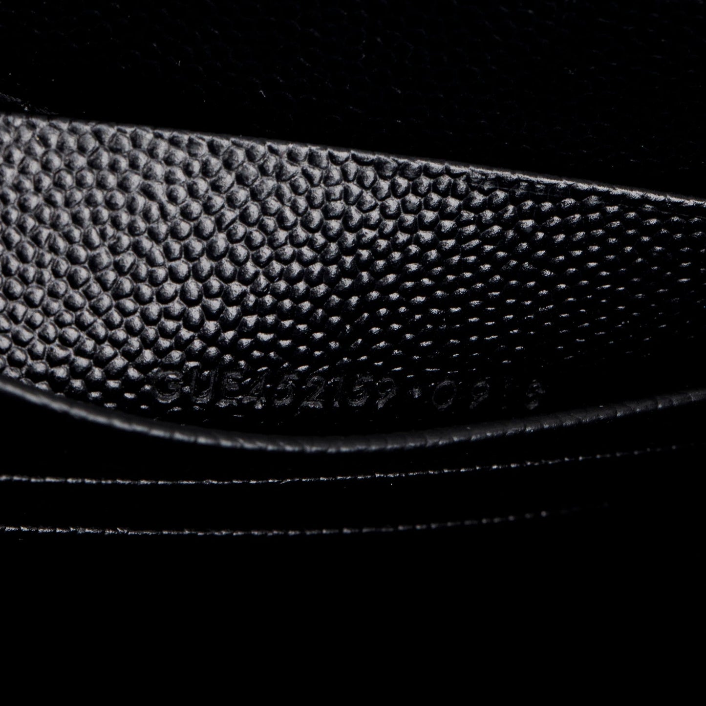 Saint Laurent Black Leather Kate Tassel Wallet on Chain
