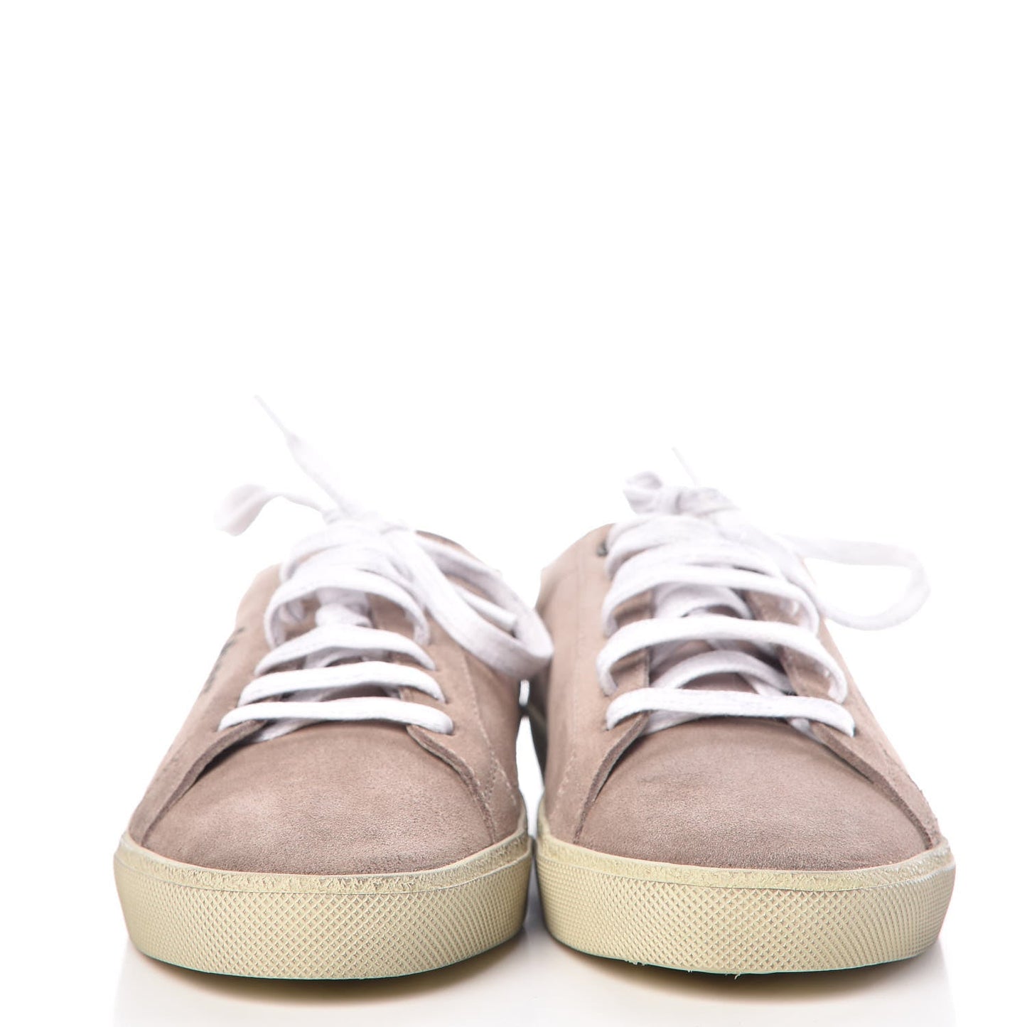 YSL DISTRESSED SUEDE CLASSIC COURT SNEAKERS