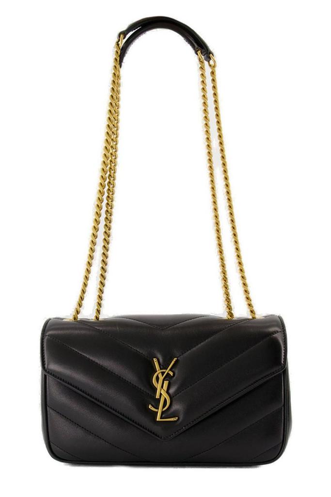 YSL LAMBSKIN QUILTED MONOGRAM MINI LOULOU BAG
