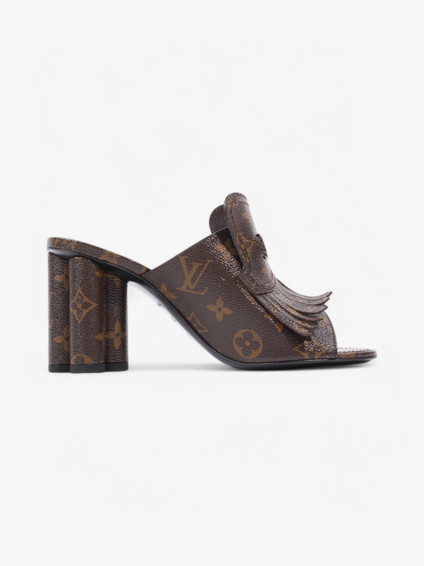 Louis Vuitton Indiana Mules 80 Monogram Coated Canvas EU 38.5 UK 5.5