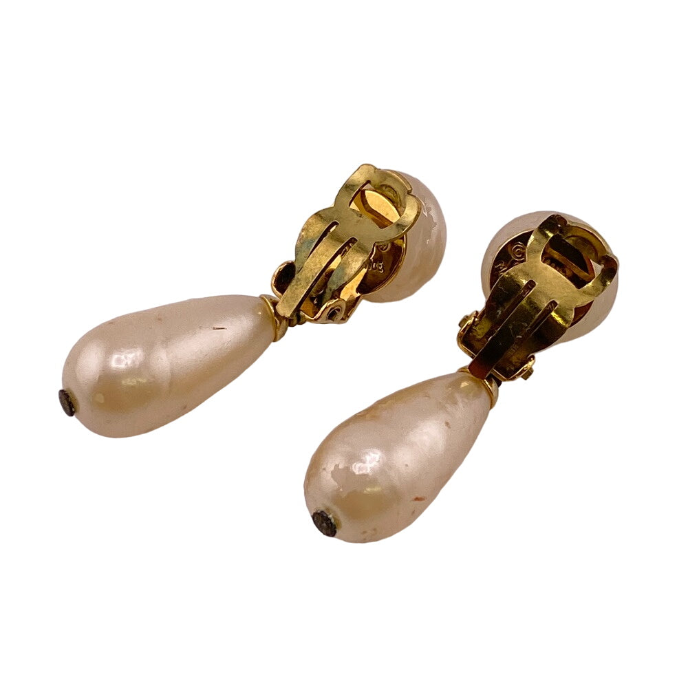 CHANEL Earring Gold Plated gold 94A Fake pearl Women