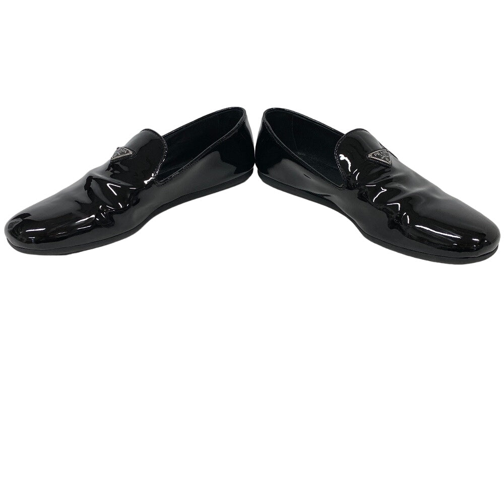 PRADA Slip-on 2S2914 Patent leather black Triangle logo mens 10
