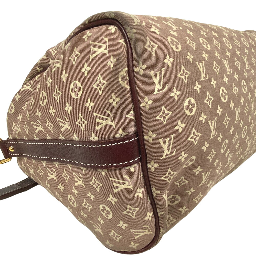 LOUIS VUITTON Handbag M56704 Leather, Canvas sepia Women