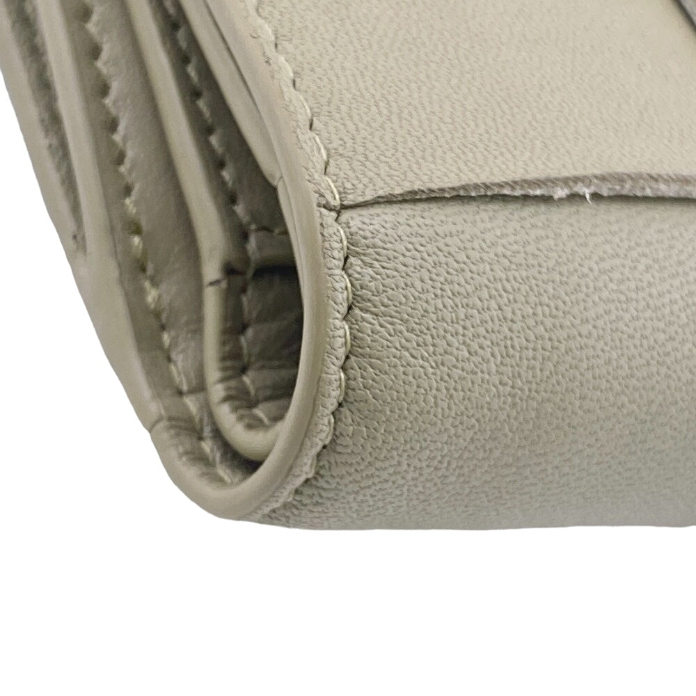 BOTTEGAVENETA Bifold Wallet leather green MAXI INTRECCIATO Women