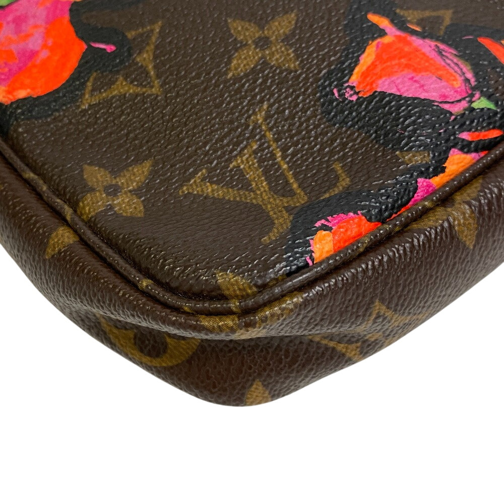 LOUIS VUITTON Pouch M48615 leather Brown Monogram rose Accessoires