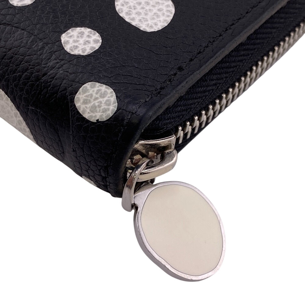 LOUIS VUITTON Long Wallet Purse M81906 leather black Yayoi Kusama Dot Pattern Monogram Empreinte LVxYK Zippy Wallet Women