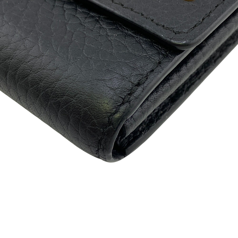 LOUIS VUITTON Long Wallet Purse M63461 Taurillon Clemence black Capusine