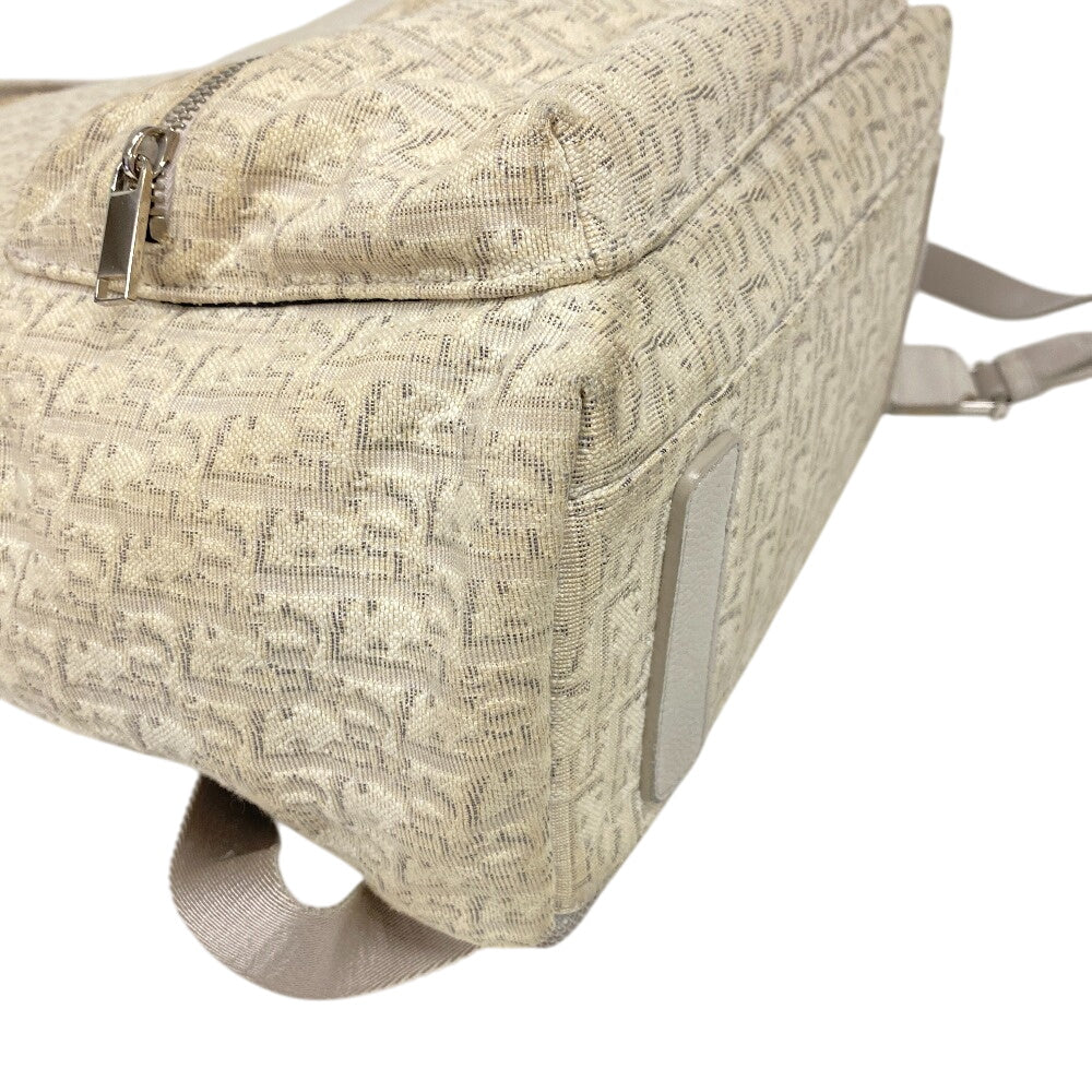 Christian Dior Backpack canvas beige Backpack Trotter Rider Oblique Women