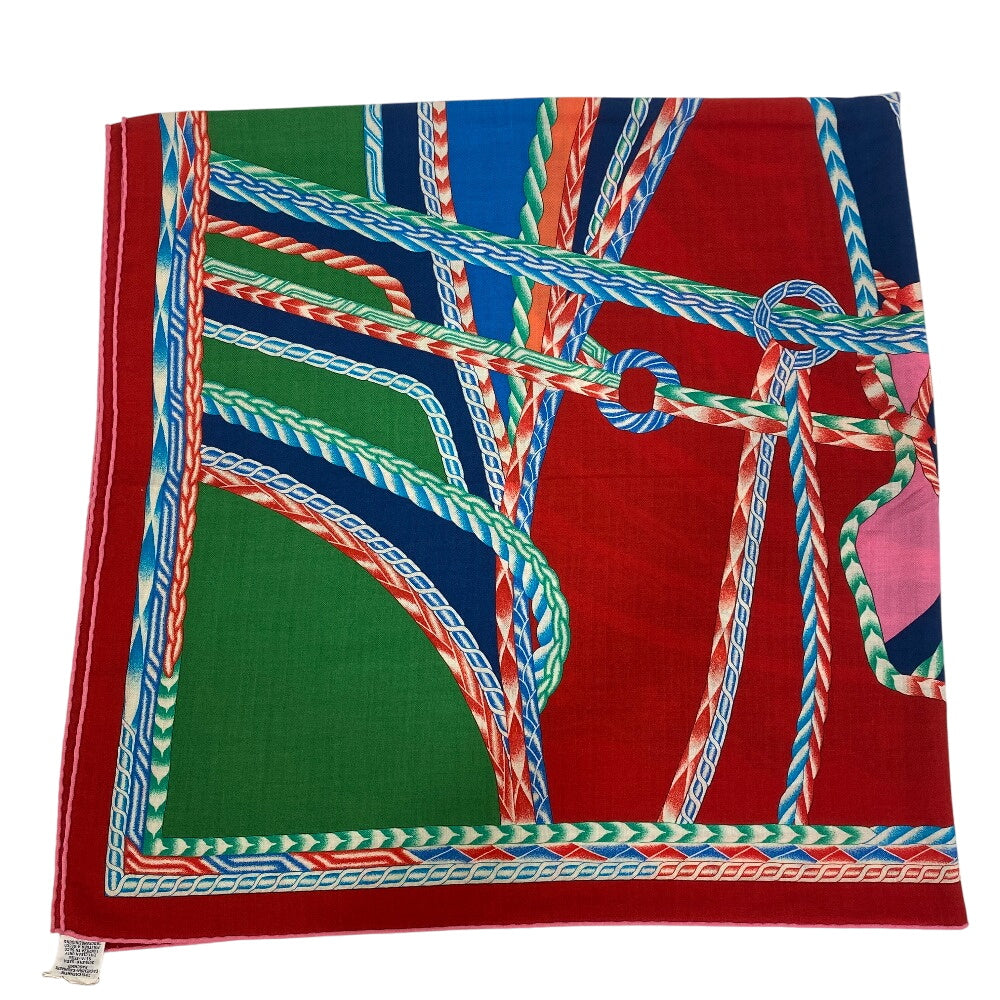 HERMES scarf Cashmere, Silk Red Carre140 Robe du Soir Women