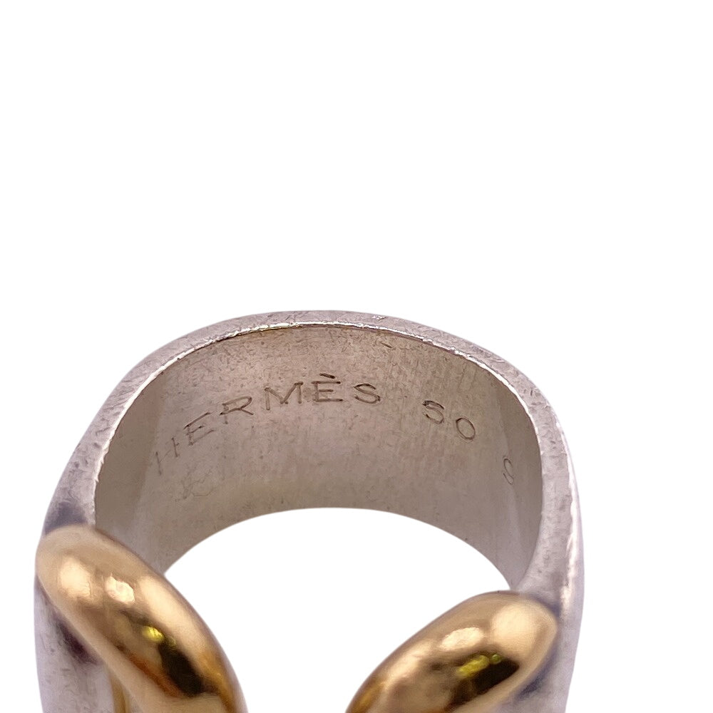 HERMES Ring Silver925 Silver Ring 50 echo Women 50