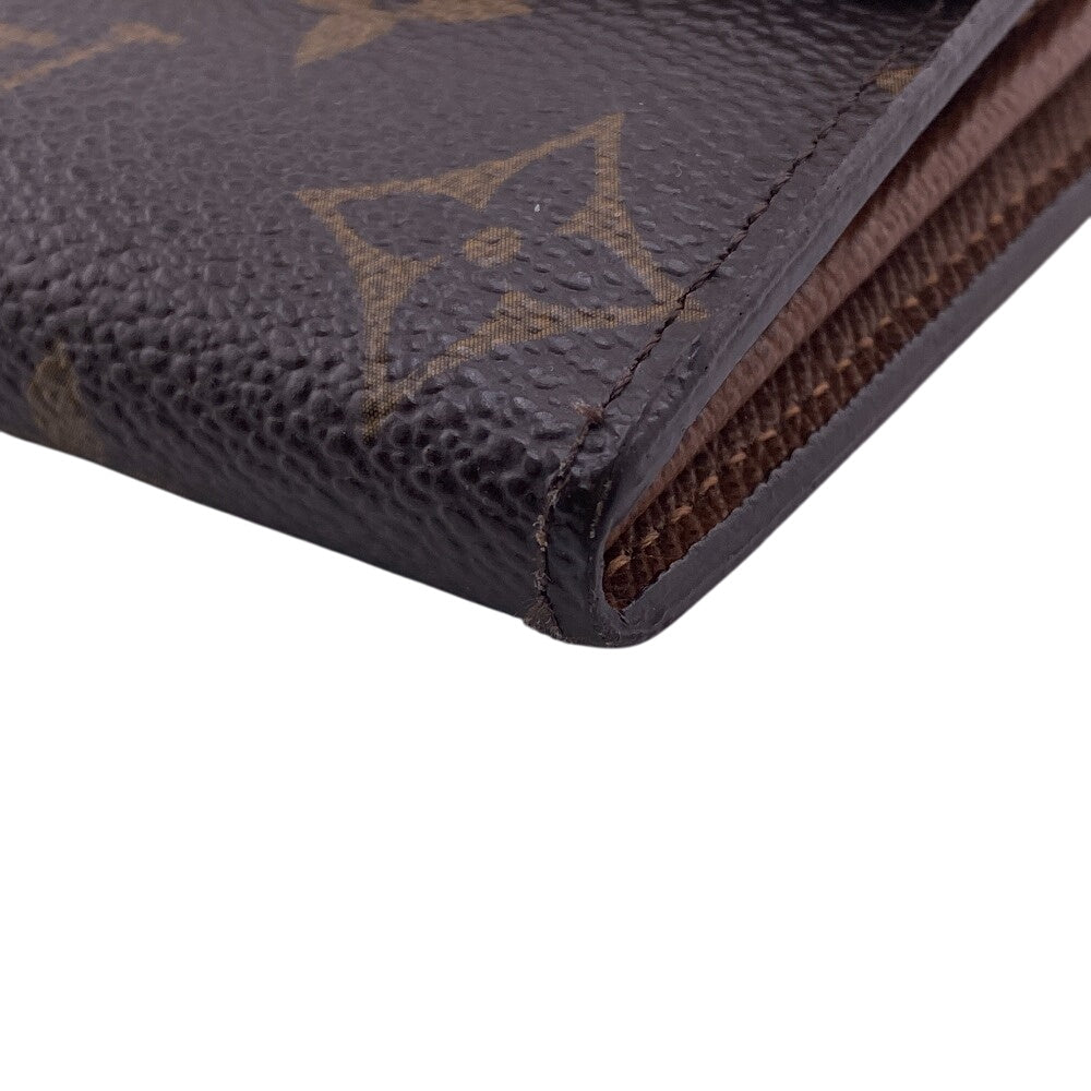 LOUIS VUITTON Long Wallet Purse M61734 leather Brown Monogram Portefeuille Sarah Women(Unisex)