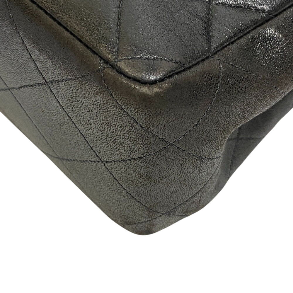 CHANEL Shoulder Bag lambskin black Deca Trasse Women