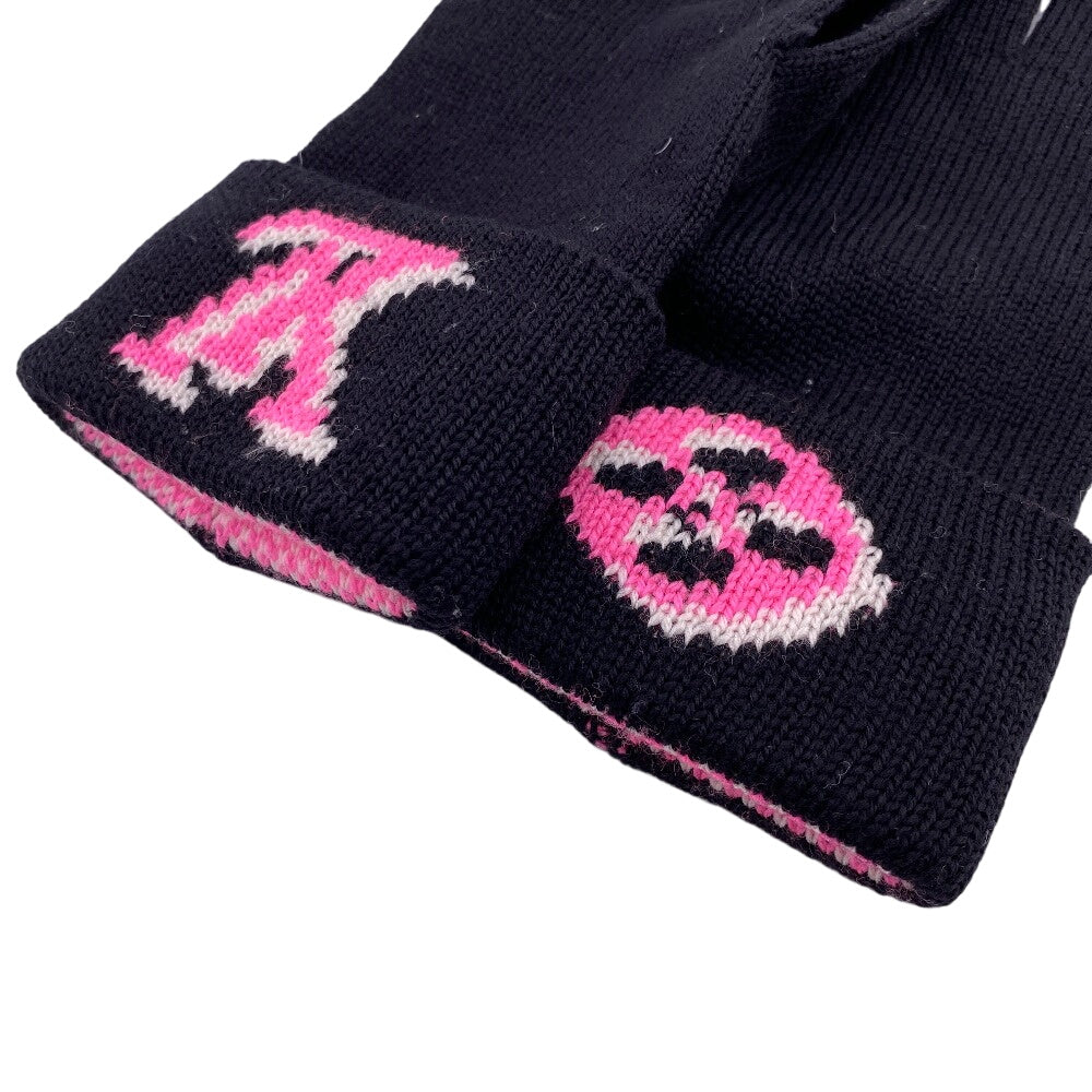 LOUIS VUITTON gloves M76451 wool black Glove Monogram Gon 3D Women A