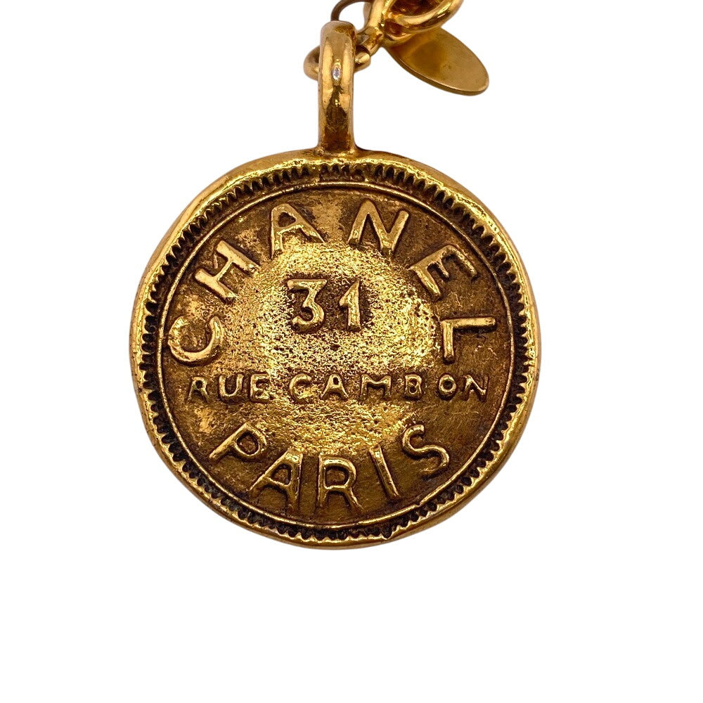 CHANEL charm Gold Plated gold cambon medal 31 AUE CAMBON