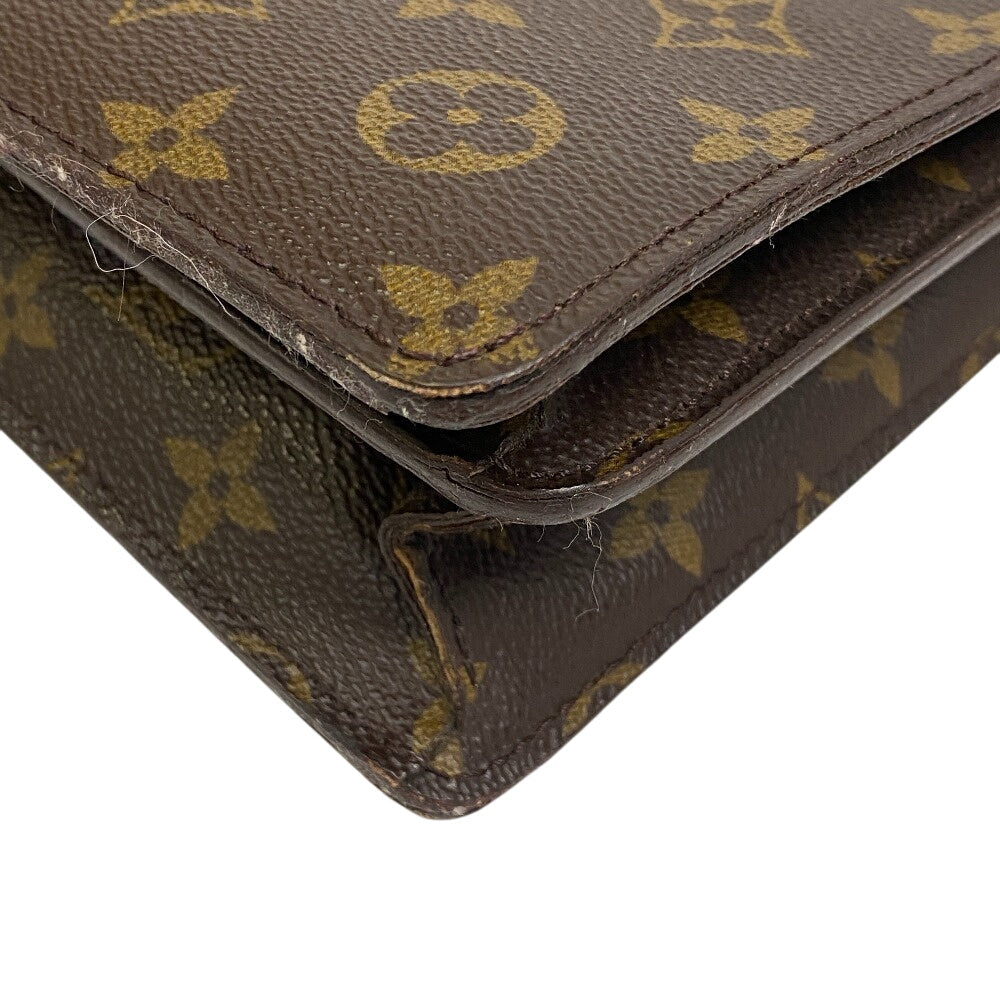LOUIS VUITTON Business bag M53331 leather Brown Handbag Monogram Conseiller mens