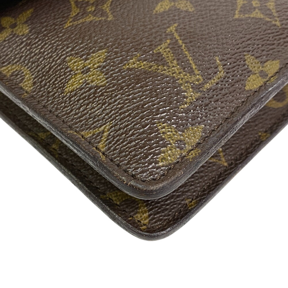 LOUIS VUITTON Shoulder Bag M51815 leather Brown Monogram Double mule