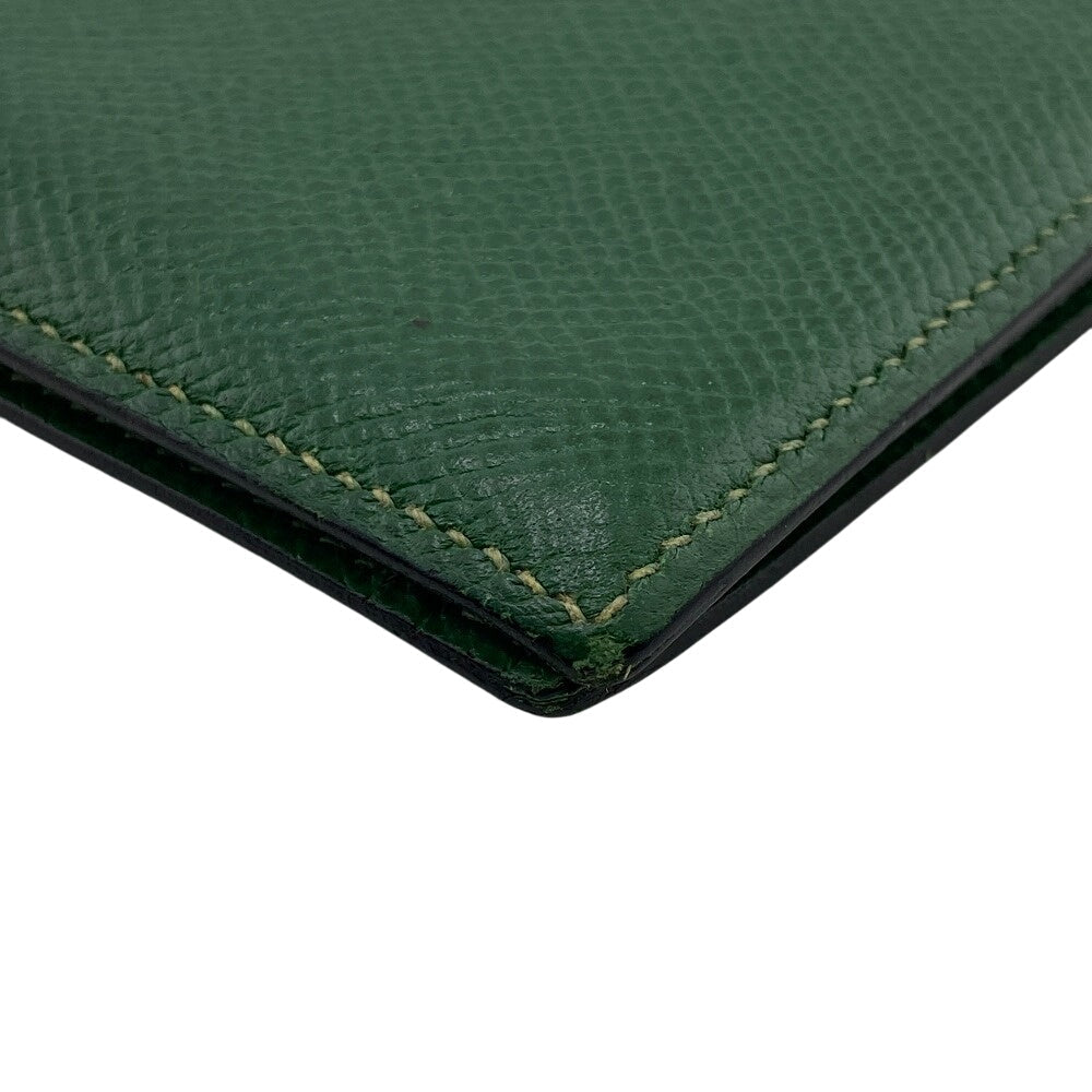 HERMES Bill Compartment leather green vintage MC2 Fleming