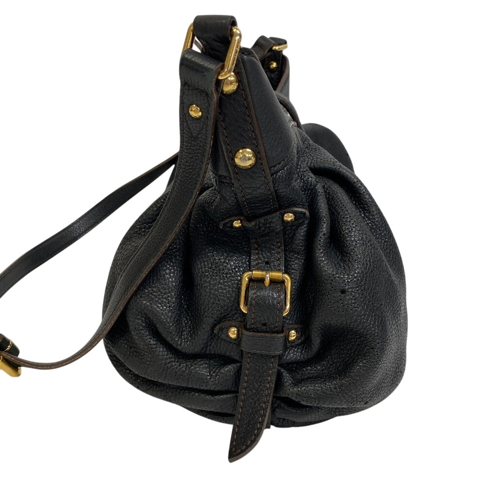 LOUIS VUITTON Shoulder Bag M95660 leather Noir Monogram Mahina XS Mahina XS Shoulder Bag