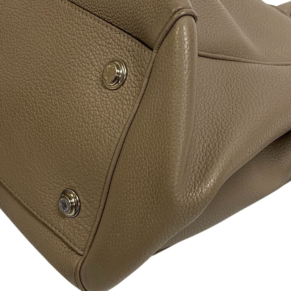 LOUIS VUITTON Tote Bag M51685 leather beige Mira MM
