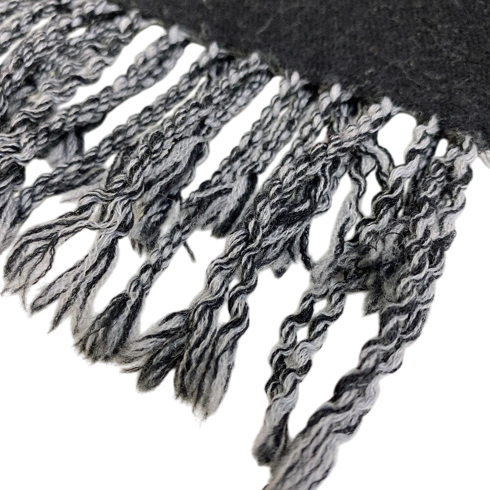 LOUIS VUITTON Scarf M77853 wool black LV Essential Scarf
