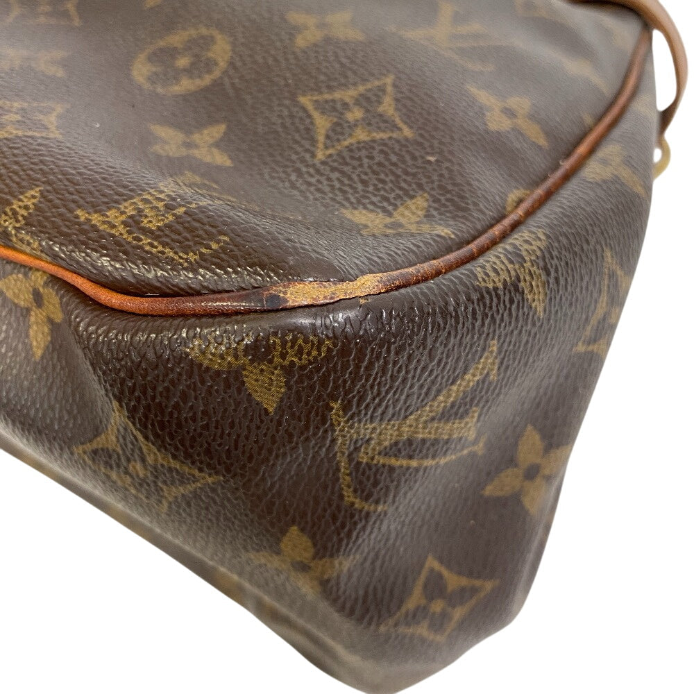 LOUIS VUITTON Tote Bag M51154 Monogram, Leather Brown Monogram Batignolles Horizontal