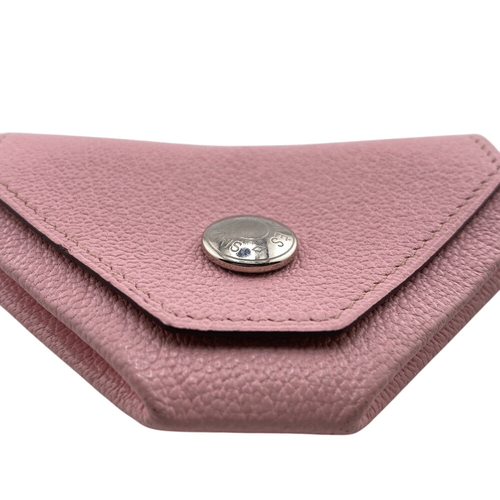 HERMES Coin case Shave pink Le vin quatre verso
