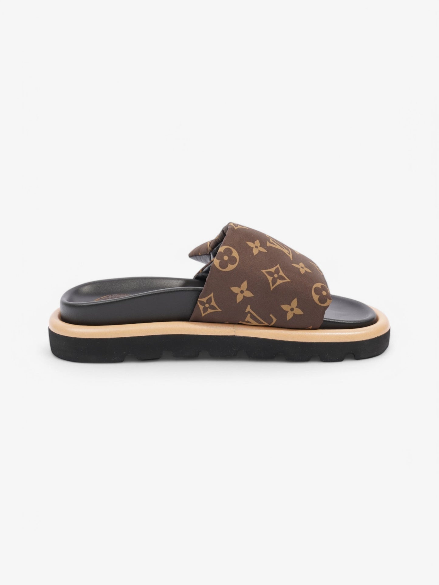 Louis Vuitton Pool Pillow Slides Brown / Beige Nylon EU 38 UK 5