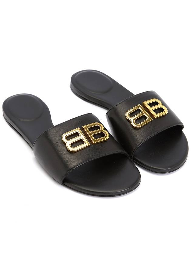 Luxury Balenciaga Trending 2025 Groupie Slippers Black