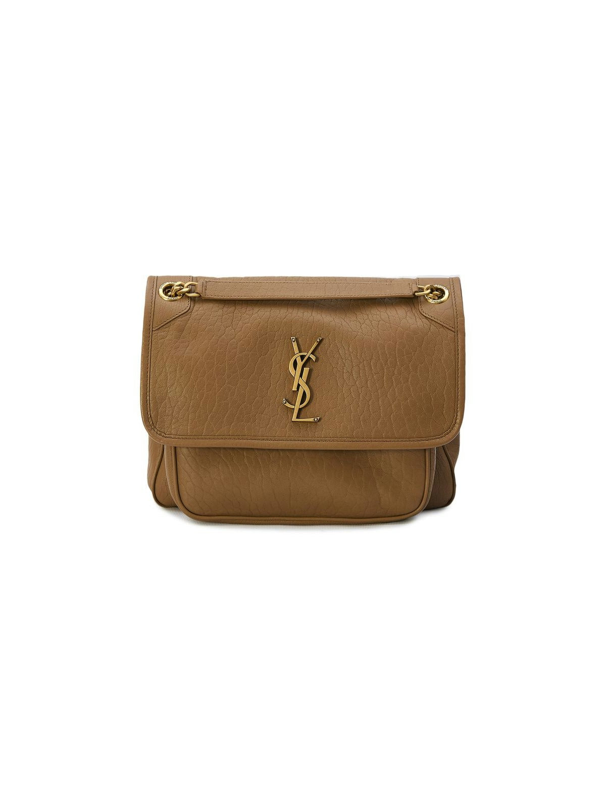 Luxury Saint Laurent Trending 2025 Women's Medium Niki Grained Lambskin Bag in Nude & Neutrals | Size UNICA | 633178AACYT