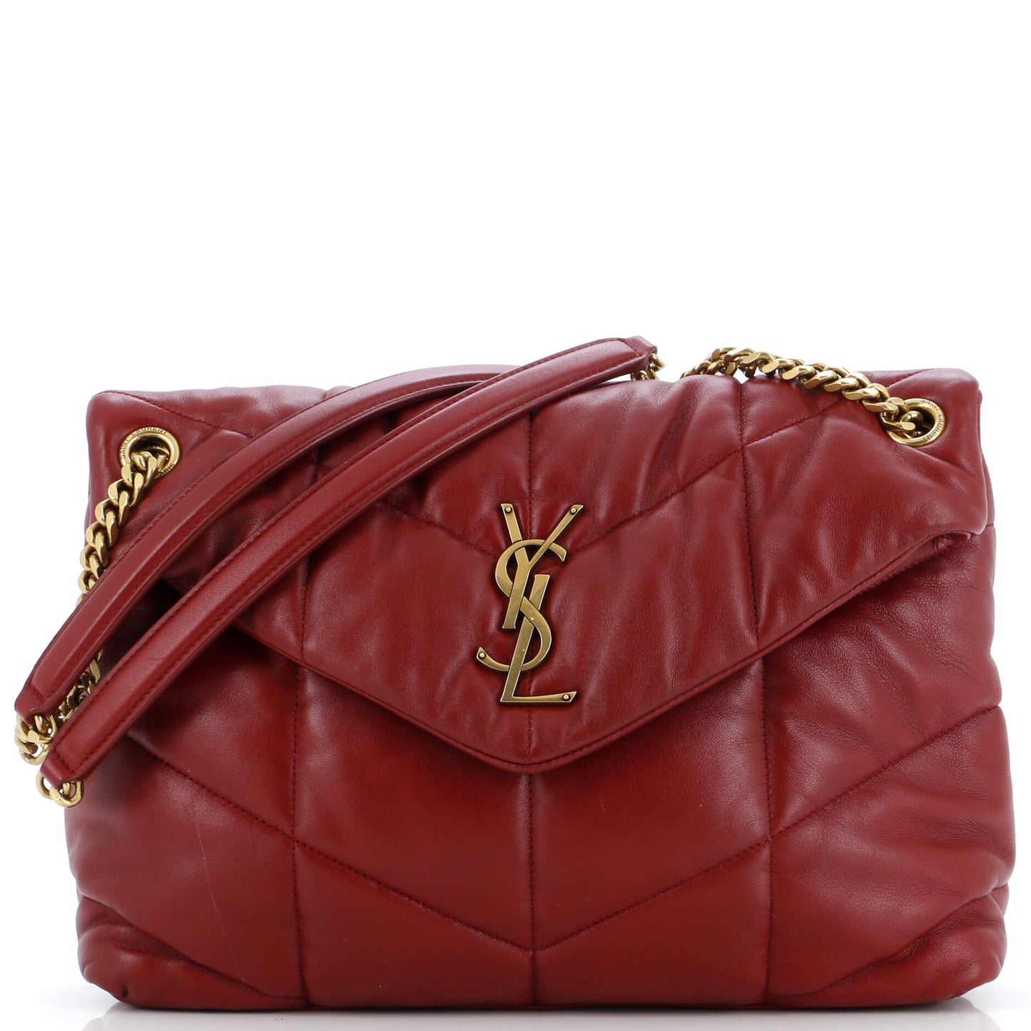 Luxury Saint Laurent Trending 2025 Loulou Puffer Shoulder Bag Quilted Leather Medium