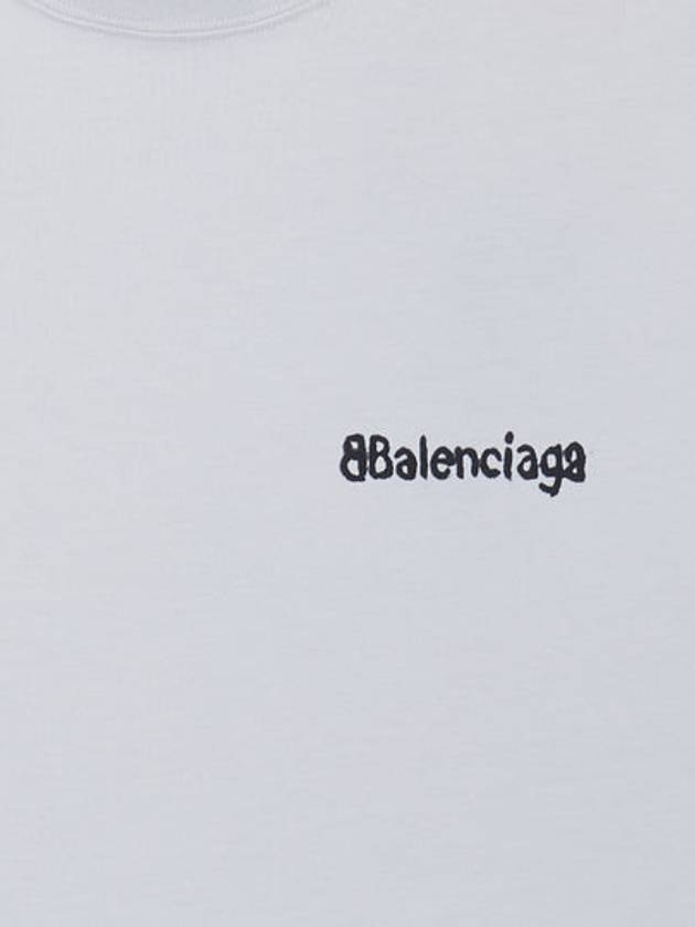 Luxury Balenciaga Trending 2025 Logo Crew Neck Short Sleeve T-Shirt White