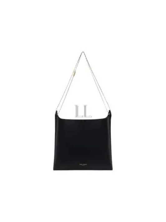 Luxury Saint Laurent Trending 2025 Logo Print Shoulder Bag Black