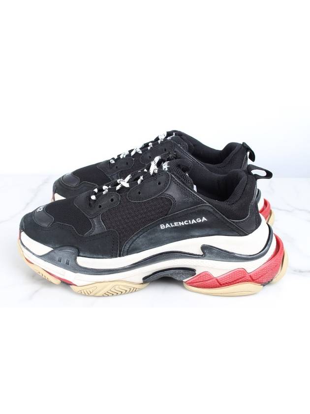 Luxury Balenciaga Trending 2025 Triple S black red sneakers 42 270