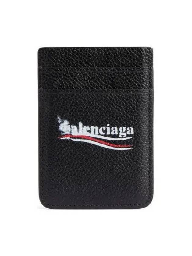 Luxury Balenciaga Trending 2025 Cash Magnet Card Wallet Black