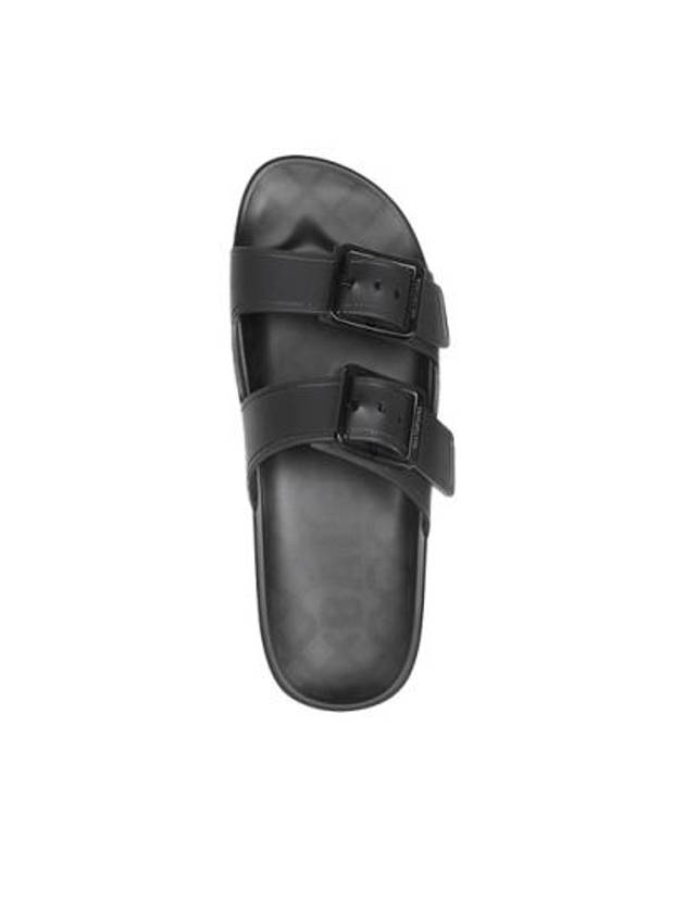 Luxury Balenciaga Trending 2025 Mallorca Strappy Leather Slippers Black