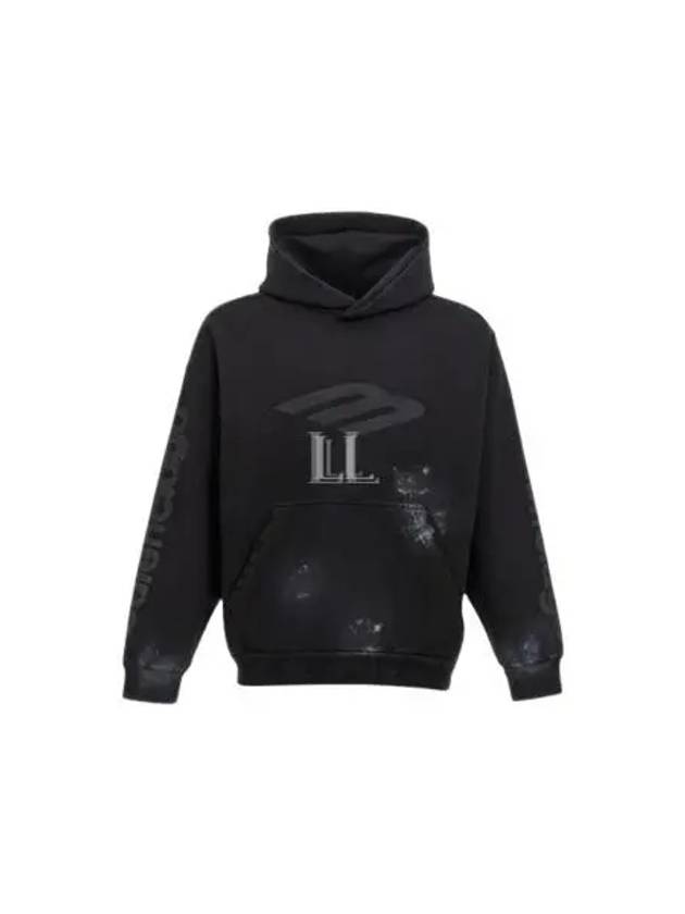 Luxury Balenciaga Trending 2025 Logo Print Hoodie Black