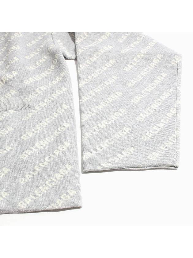 Luxury Balenciaga Trending 2025 All-Over Logo Cardigan Grey
