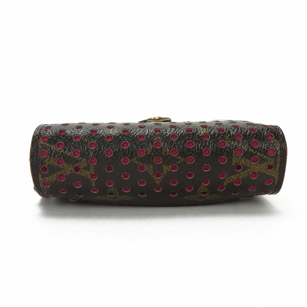 LOUIS VUITTON Bifold Wallet M95188 Monogram Perfo Fuchsia Women