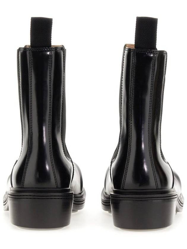 Luxury Bottega Veneta Fireman Leather Chelsea Ankle Boots