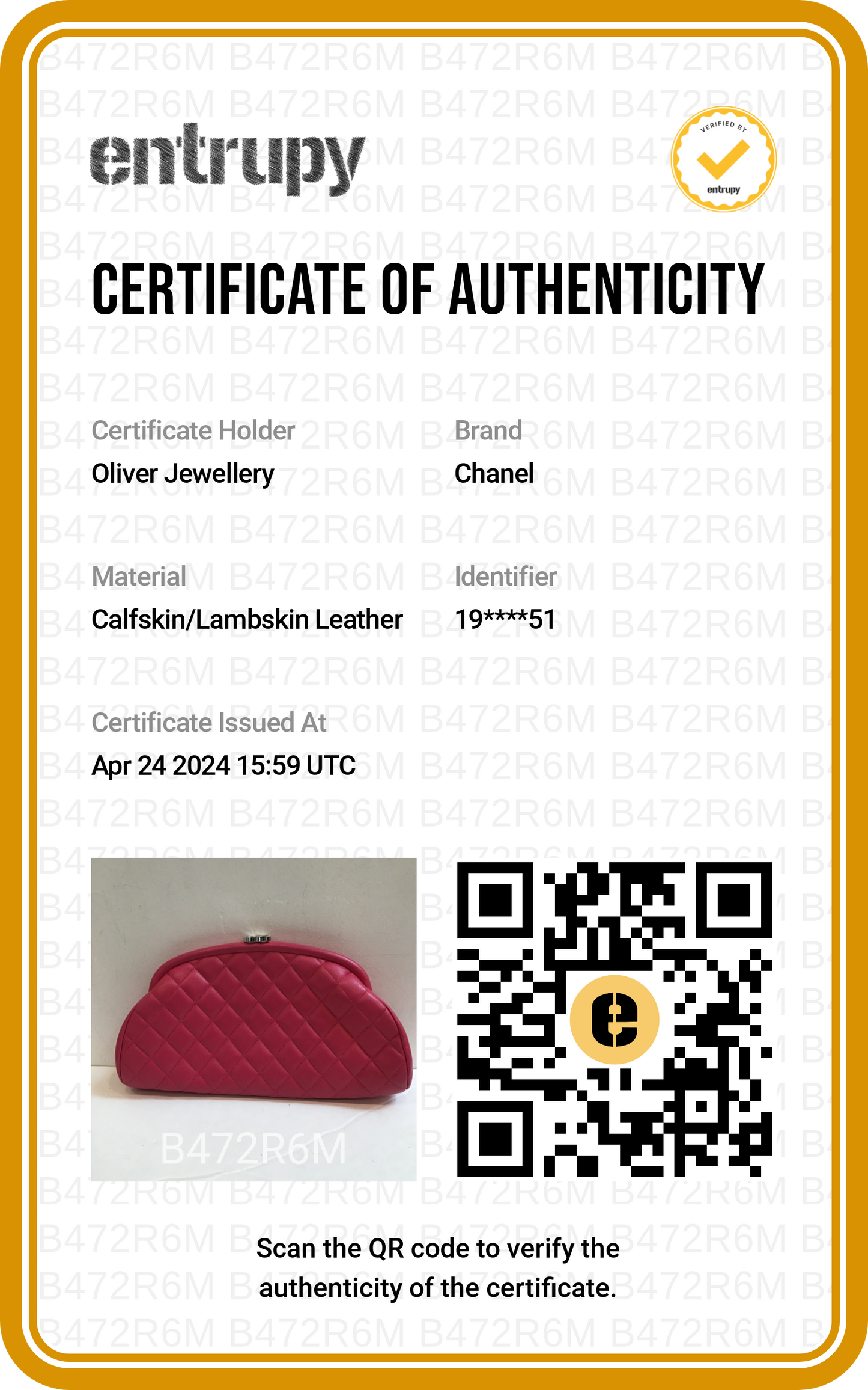 Chanel Pink Quilted Lambskin Leather Timeless Frame Clutch