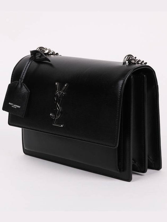 Luxury Saint Laurent Trending 2025 Sunset YSL medium chain shoulder bag 442906