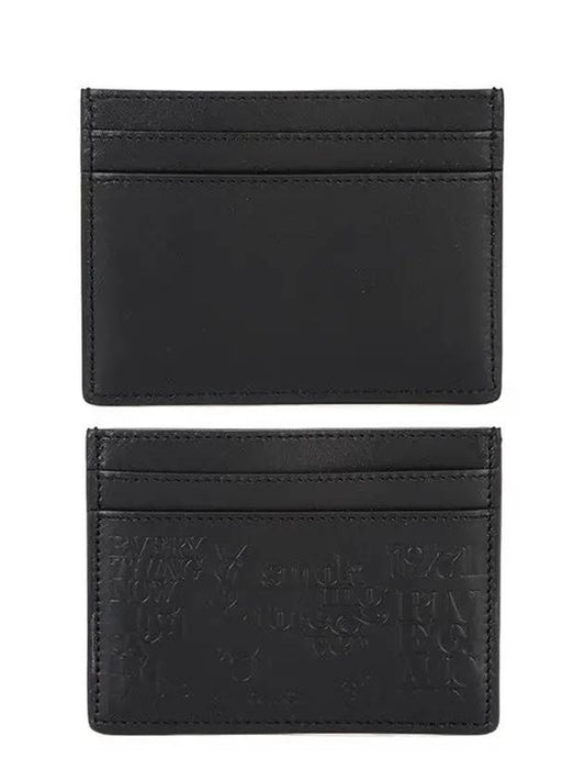 Luxury Saint Laurent Trending 2025 Logo Lettering Card Wallet Black