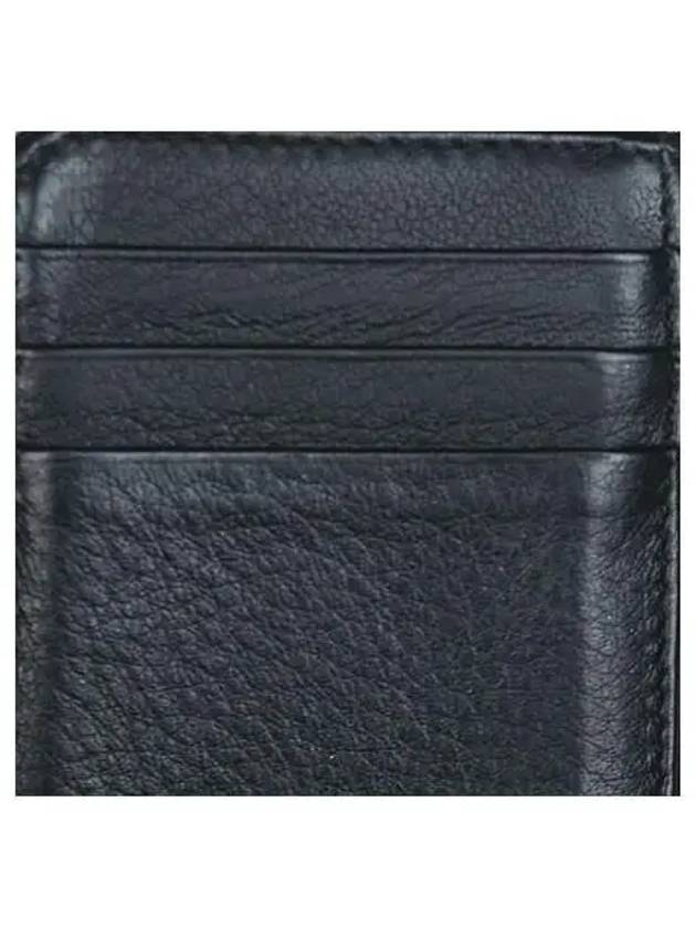 Luxury Balenciaga Trending 2025 505049 White Logo Black Leather Zipper Card Wallet