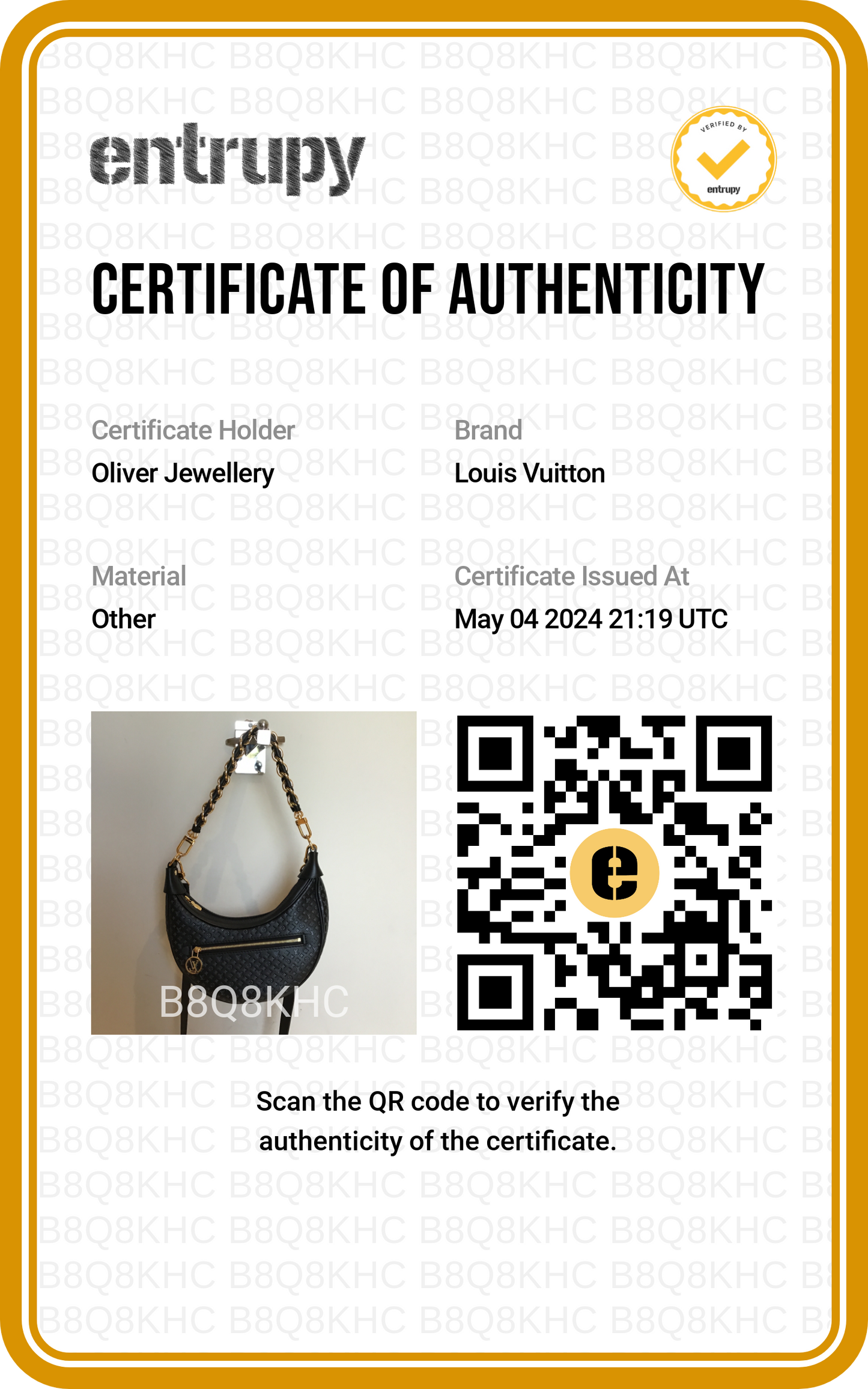Louis Vuitton Black Monogram Embossed Calfskin Leather LV Loop Bag